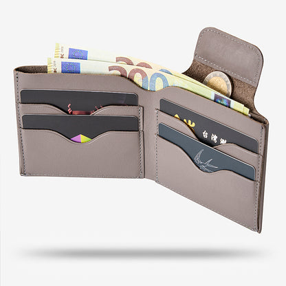 Compact wallet for banknotes, cards and coins KID