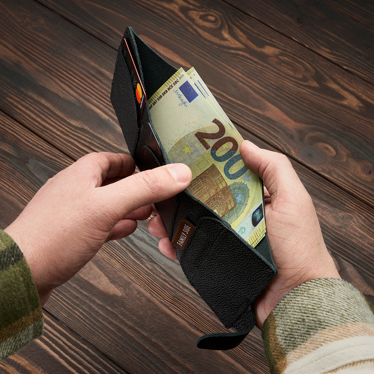 Small wallet for banknotes, cards and coins BABY