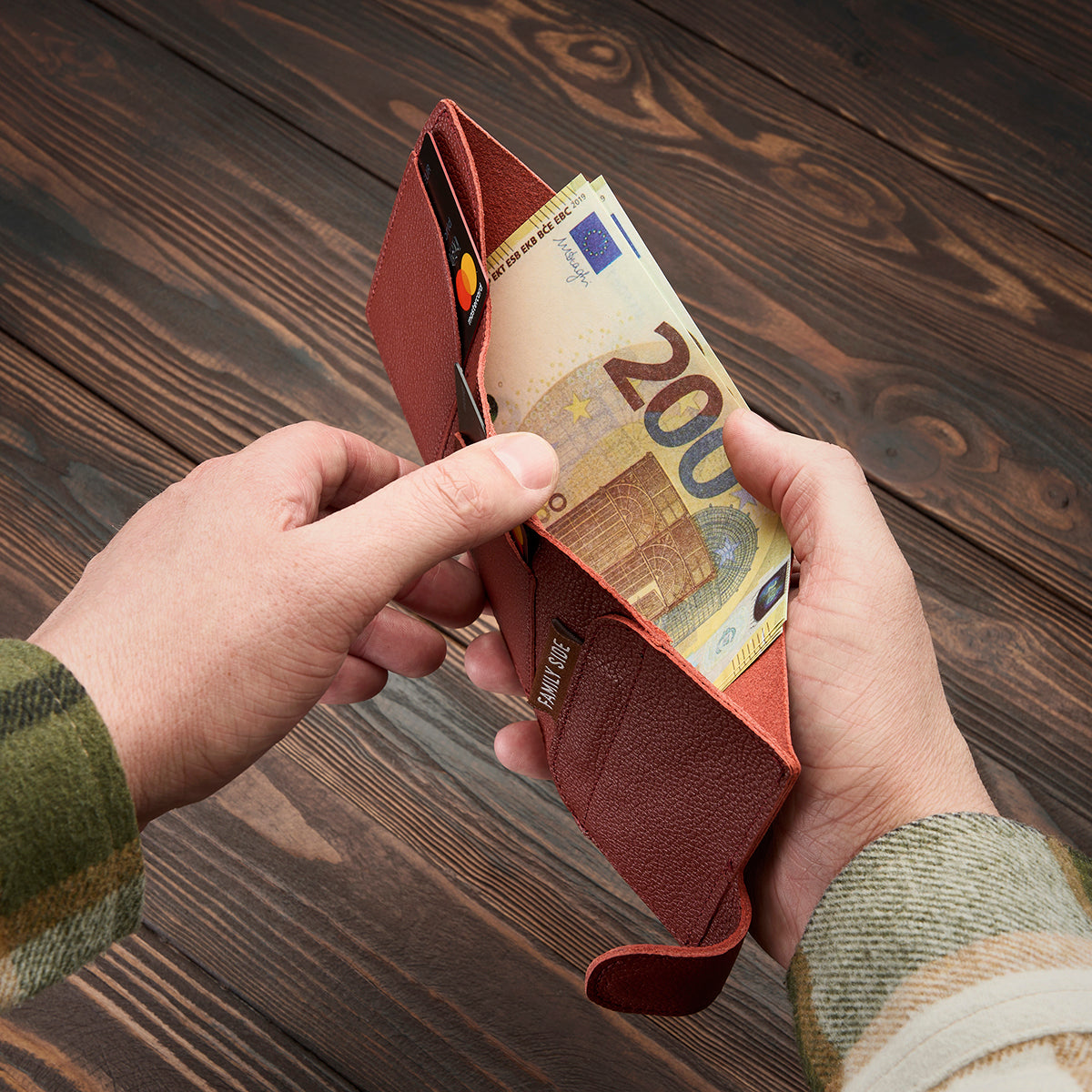 Small wallet for banknotes, cards and coins BABY