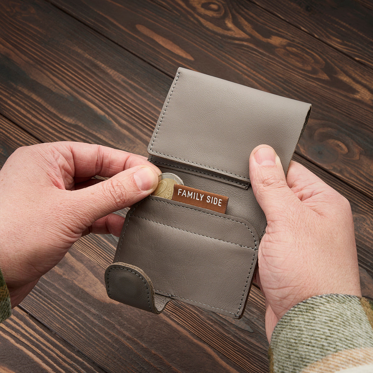 Small wallet for banknotes, cards and coins BABY